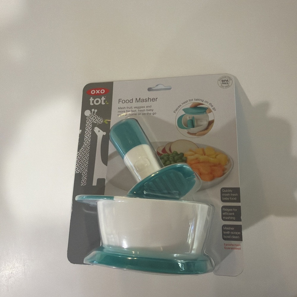 0X0 TOT Food Masher Teal Baby Food